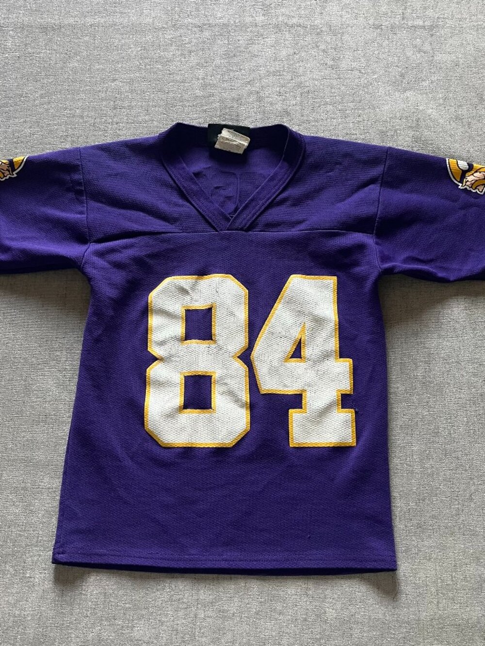 Minnesota Vikings Randy Moss Jersey Youth Size Small Purple NFL 84 Logo Athletic